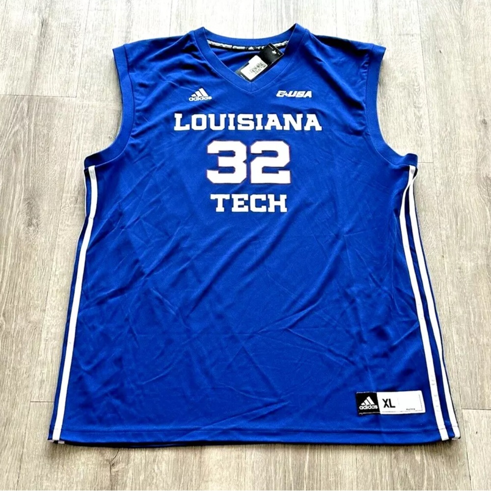 Adidas Men’s XL Louisiana Tech Bulldogs #32 Basketball Jersey Conference USA